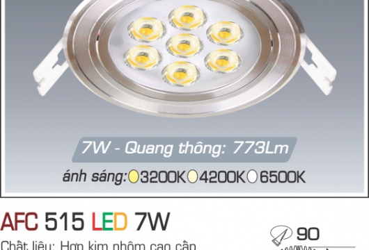 Đèn Led downlight Anfaco AFC 515-7W