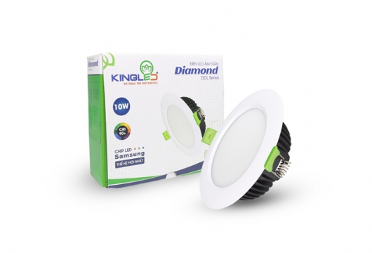 Đèn Âm Trần Diamond 10W Đổi Màu - KingLED