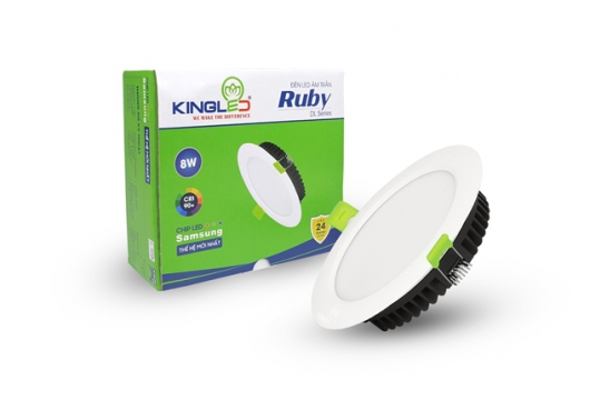 Đèn Âm Trần Ruby 08W Đổi Màu - KingLED